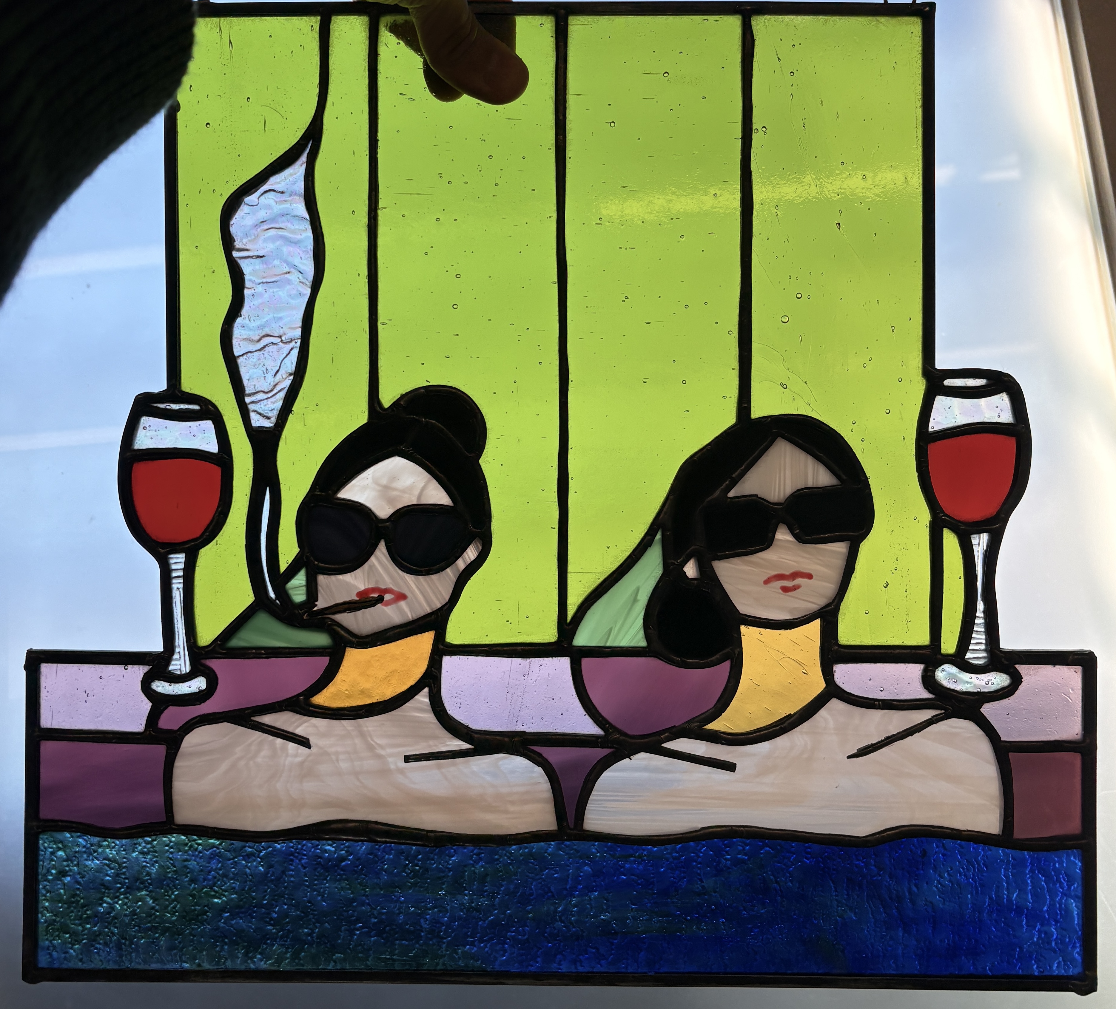 Stained glass artwork