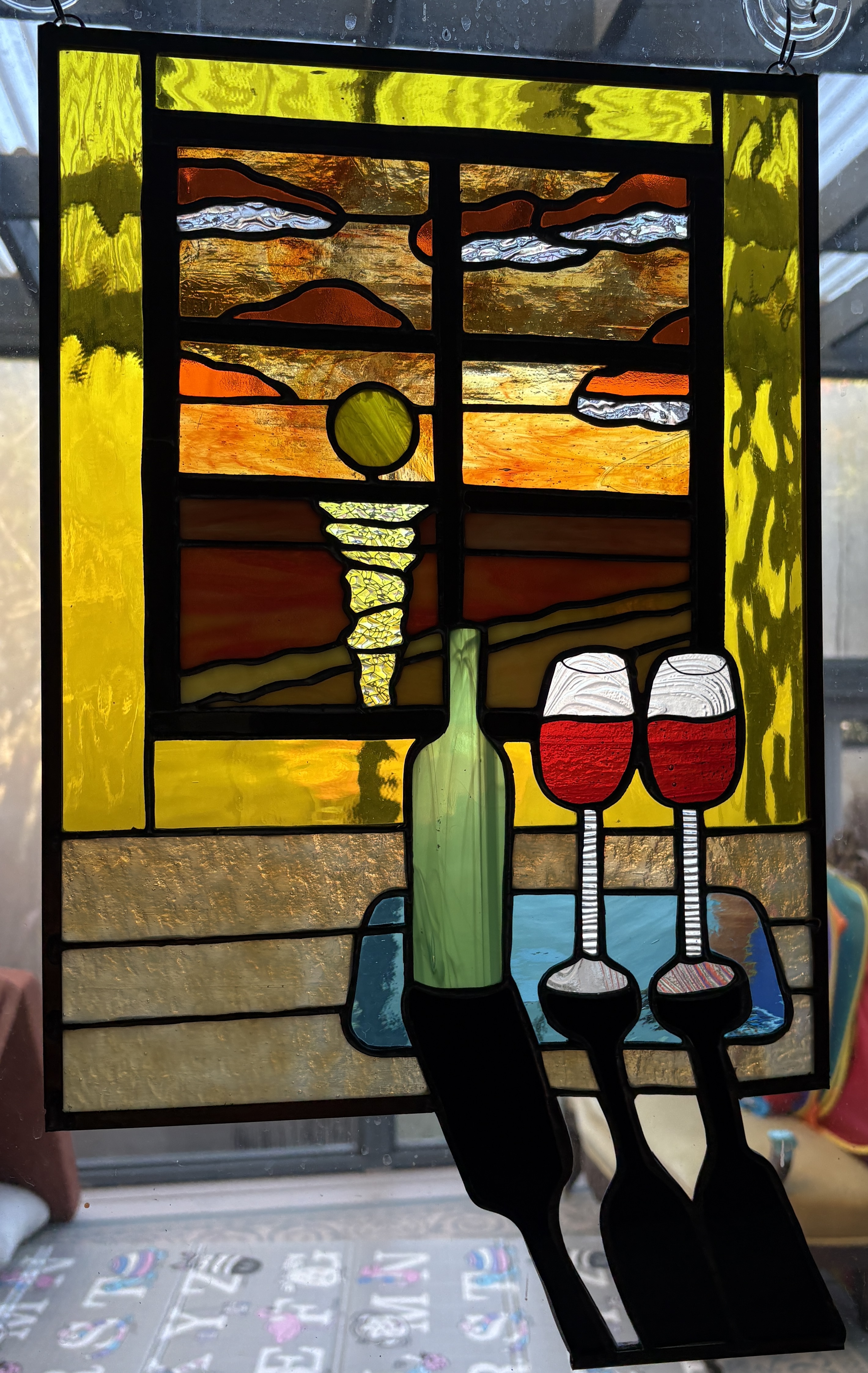 Stained glass artwork